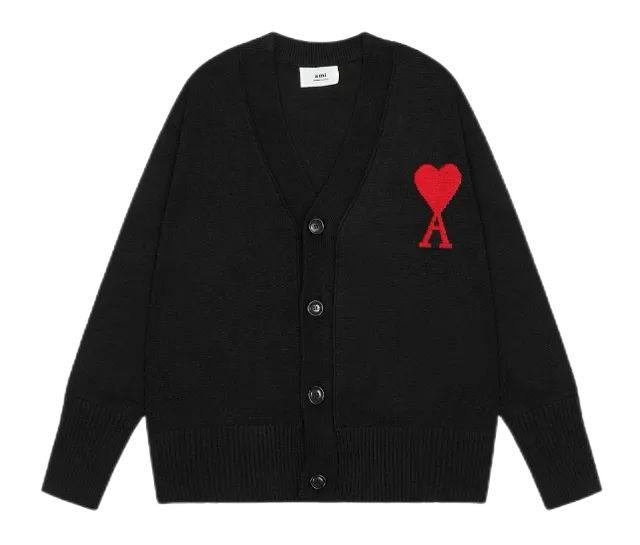 Amiri Cardigan Heart Logo