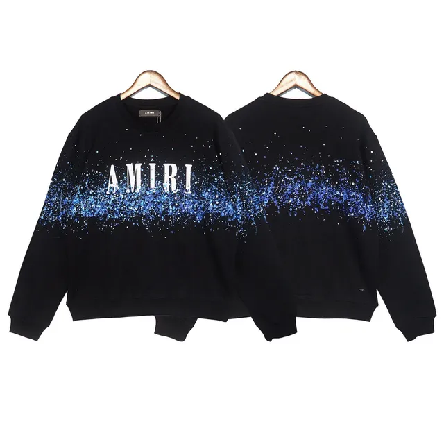 Amiri Crewneck Sweatshirt Galaxy Print