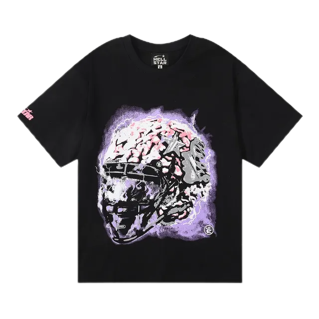 Hellstar Graphic Tee Brain Helmet Print
