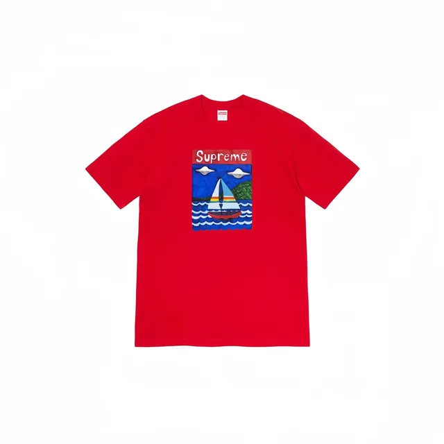Supreme Box Logo Tee Sailboat Print