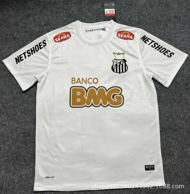 Nike Santos FC Home Jersey Banco BMG Sponsor