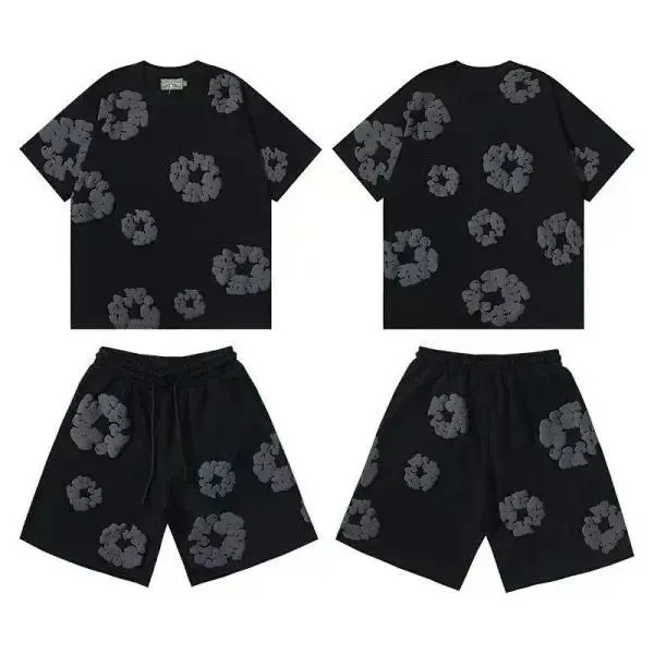Balenciaga Scrunchie Print Set Black with Grey Scrunchie Motif