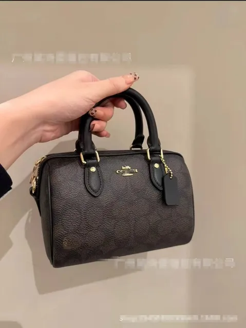 Coach Mini Bowery Signature Leather