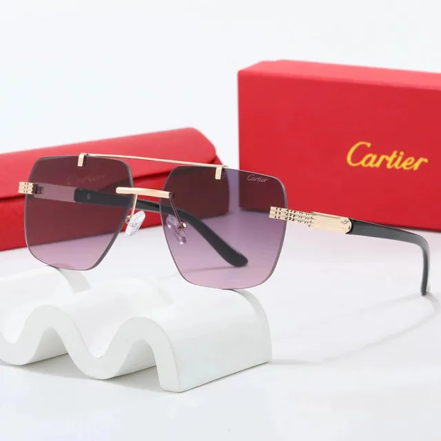 Cartier Sunglasses Gradient Lens with Gold Accents