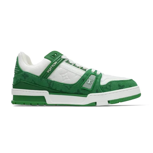 Green denim