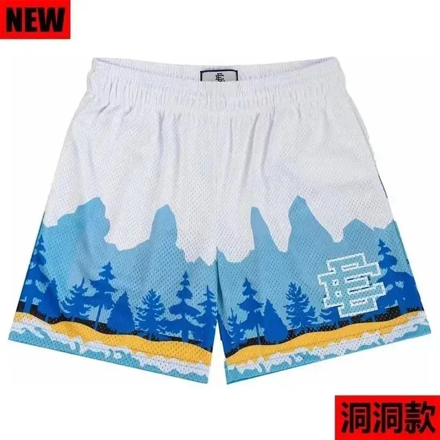 Eric Emanuel Mesh Shorts Mountain Pine Print