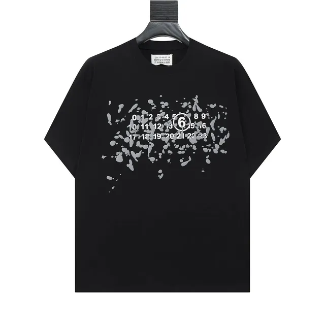 Maison Margiela Paint Splatter Tee Number 6 Print