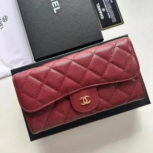 Chanel Classic Flap Wallet Quilted Caviar