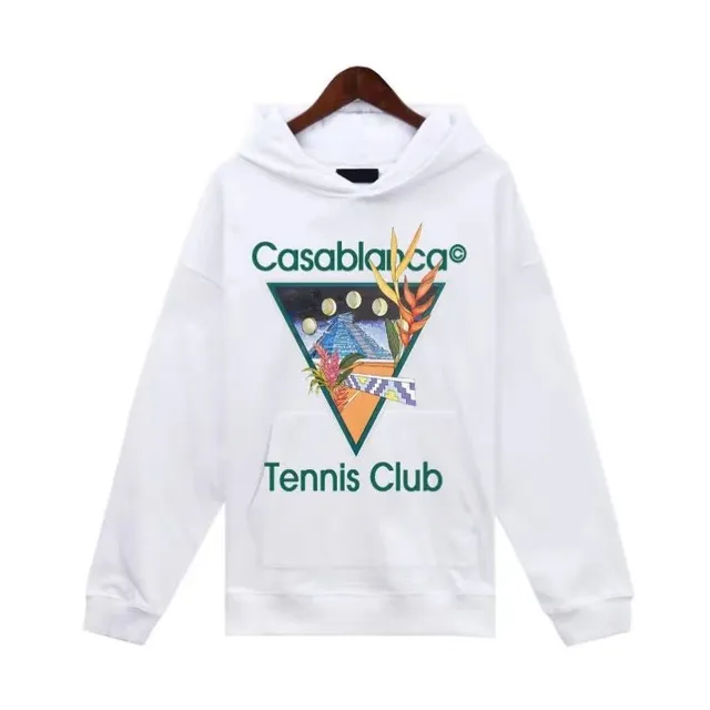 Casablanca Tennis Club Hoodie Graphic Print