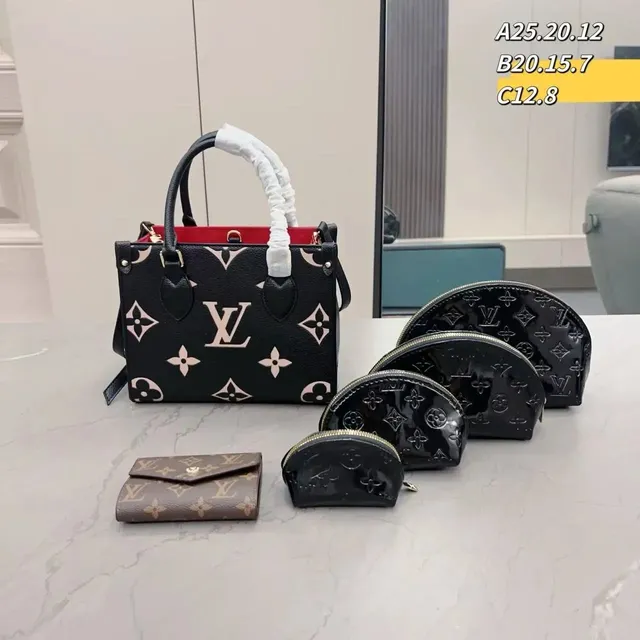 Louis Vuitton OnTheGo Tote and Accessories Set Monogram Empreinte & Vernis
