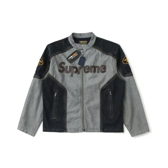 Supreme Denim Motorcycle Jacket Two-Tone