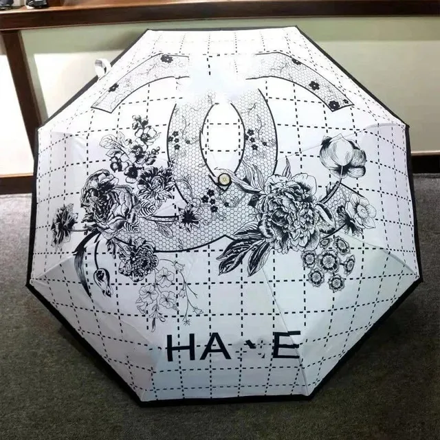 Chanel Umbrella Floral CC Grid