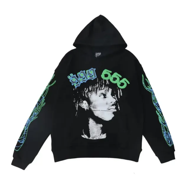 Sp5der Graphic Hoodie 999 555 Print