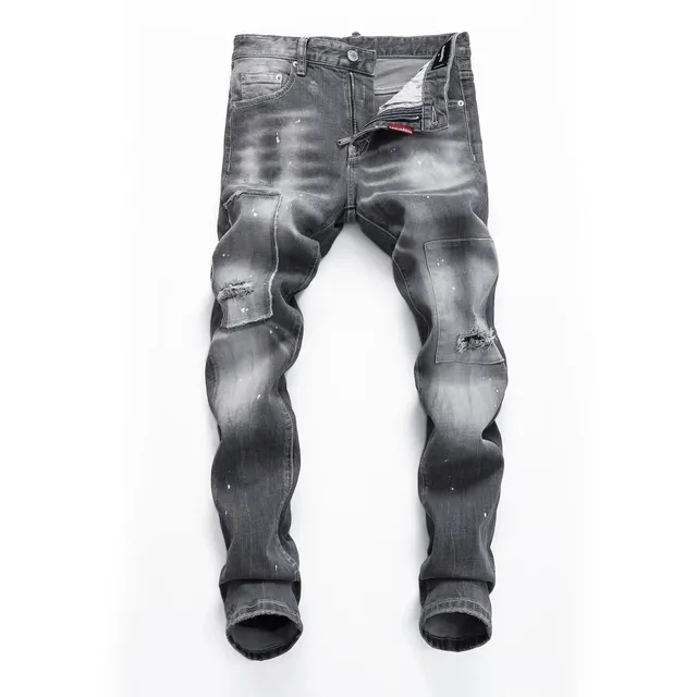 Dsquared2 Distressed Jeans Paint-Splatter Wash