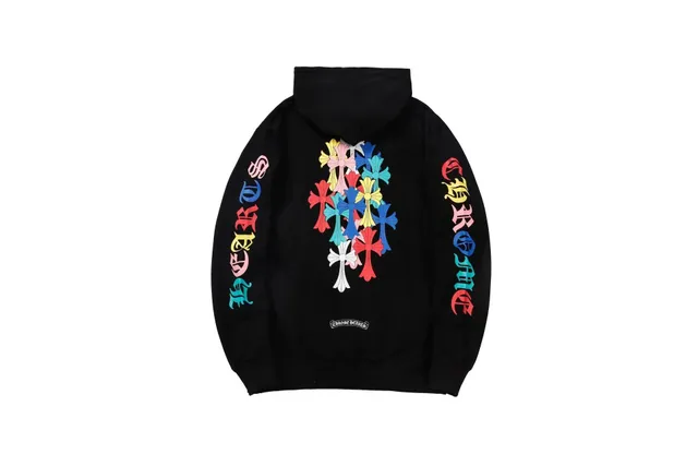 Chrome Hearts Hoodie Multi-Color Cross Print