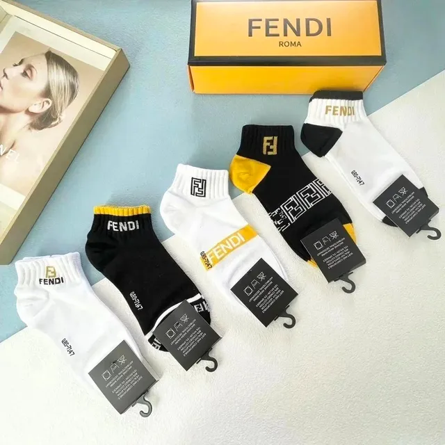 Fendi Logo Socks FF Logo