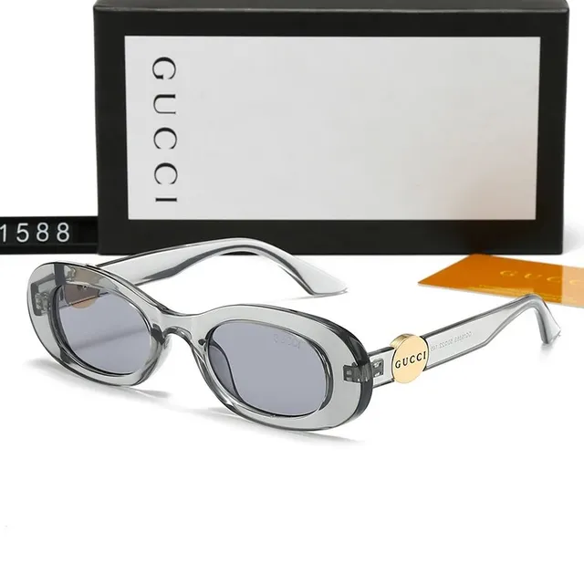 Gucci Oval Sunglasses Smoke Lens