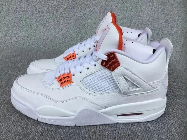Air Jordan 4 White Orange