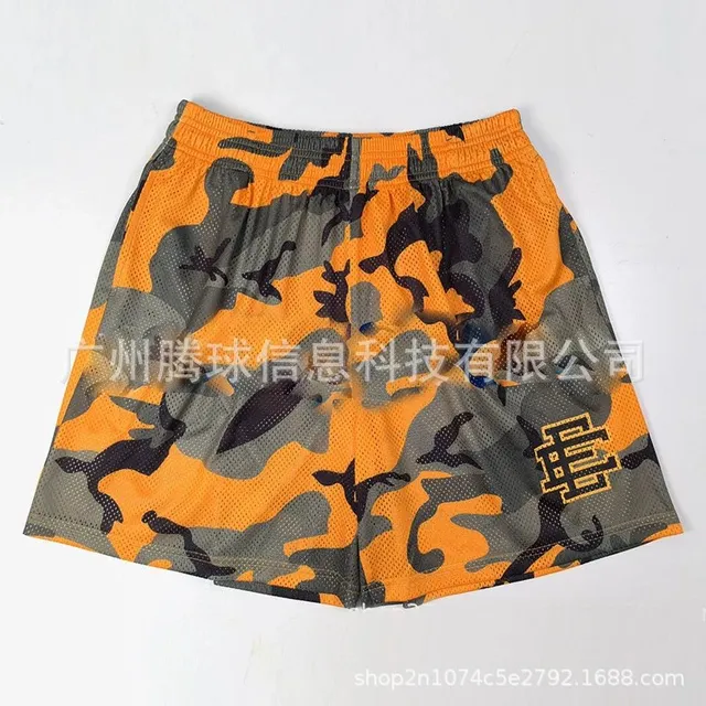 Mesh Shorts Camouflage Print