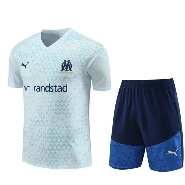 Adidas × Olympique de Marseille Olympique Marseille Training Set Geometric Print