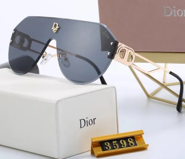 Dior Shield Sunglasses Gold Frame
