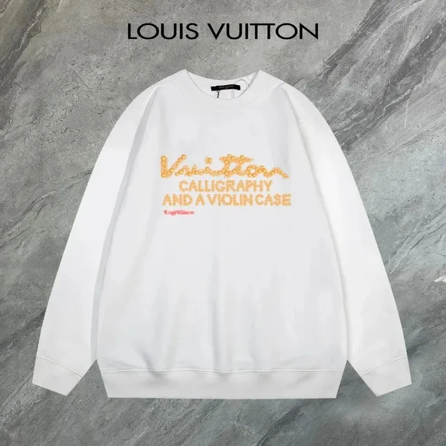Louis Vuitton Crewneck Sweatshirt Calligraphy and a Violin Case