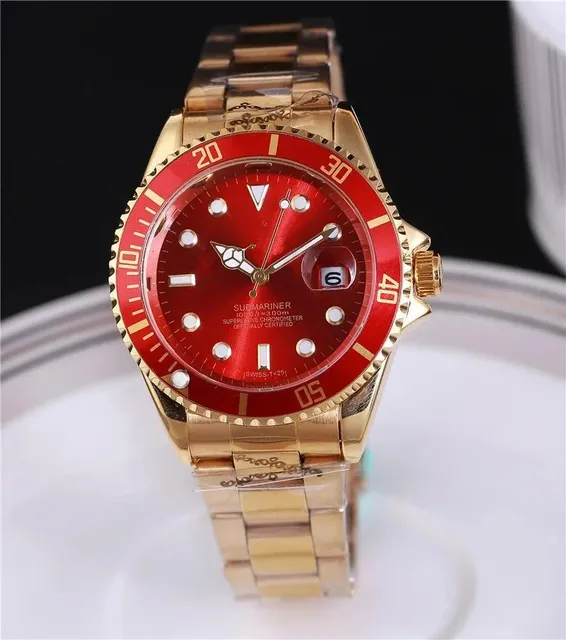Rolex Submariner Red Dial Gold