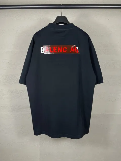 Balenciaga Logo T-Shirt Reflective Tape Print