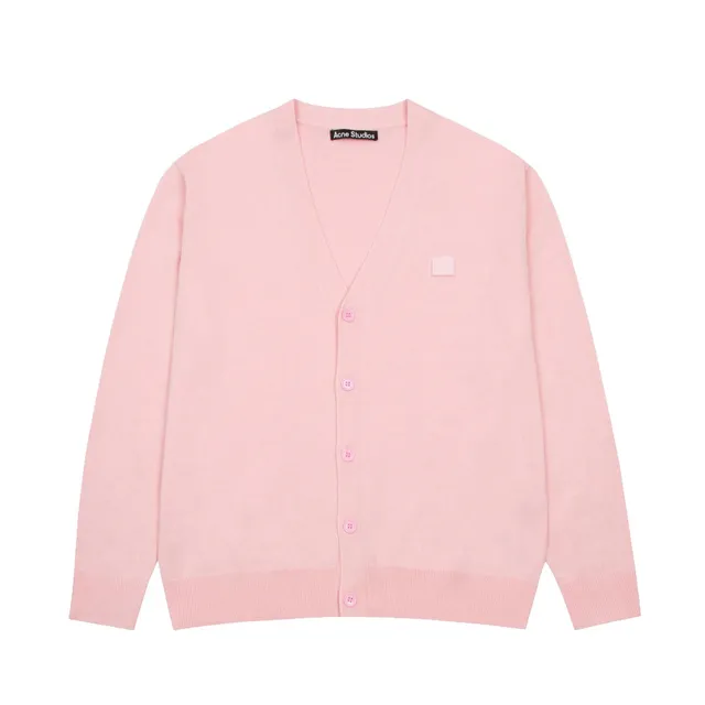 Acne Studios V-Neck Cardigan Logo Patch
