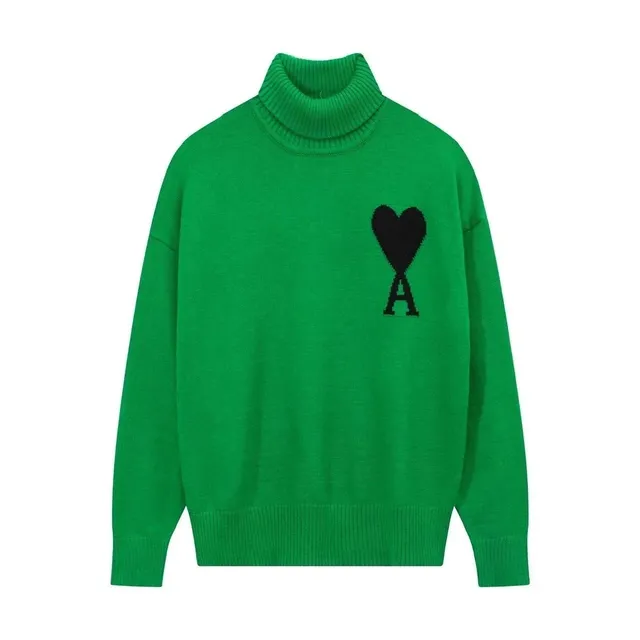 Off-White Turtleneck Sweater Heart Logo