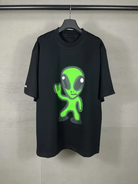 Balenciaga Alien T-Shirt Neon Green Print