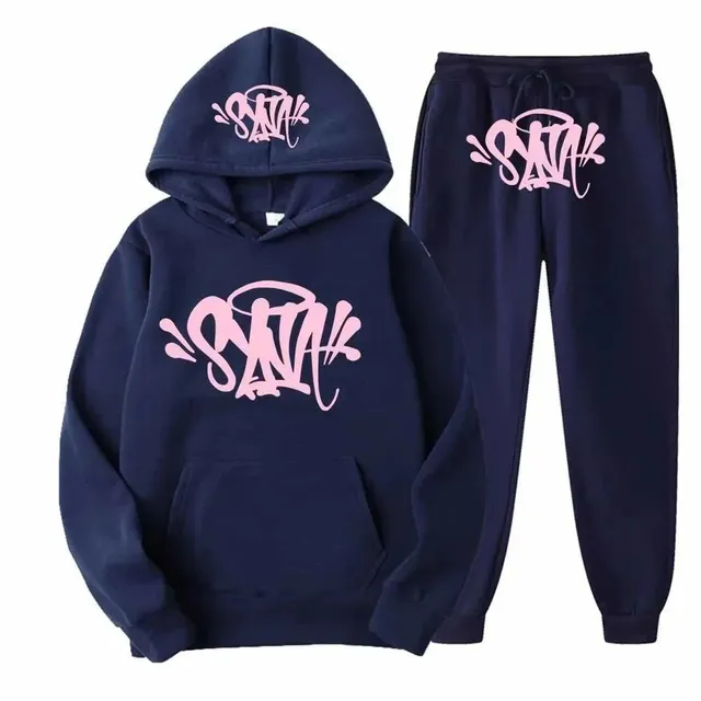 Hoodie and Joggers Set Graffiti Logo