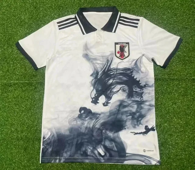 Adidas Japan National Team Away Jersey Ink Dragon Print