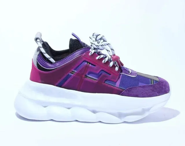 Versace Chain Reaction Purple Plaid