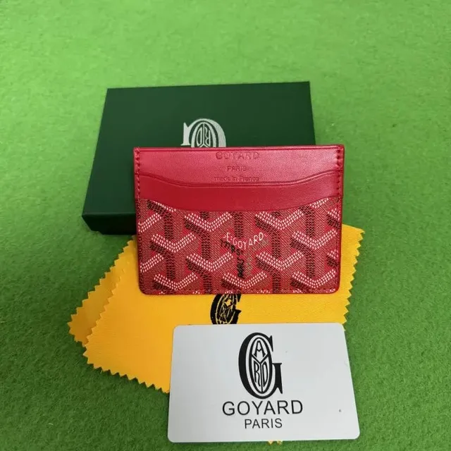 Goyard Card Holder Goyardine Canvas