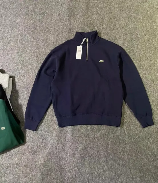 Lacoste Quarter-Zip Sweatshirt Classic Croc Logo