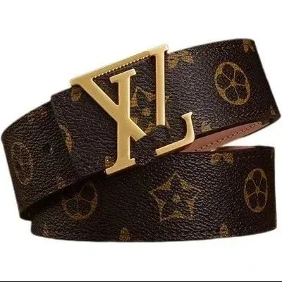 Louis Vuitton Monogram Belt Gold Buckle