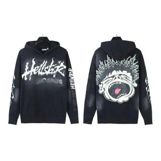 Hellstar Hoodie Flame Graphic