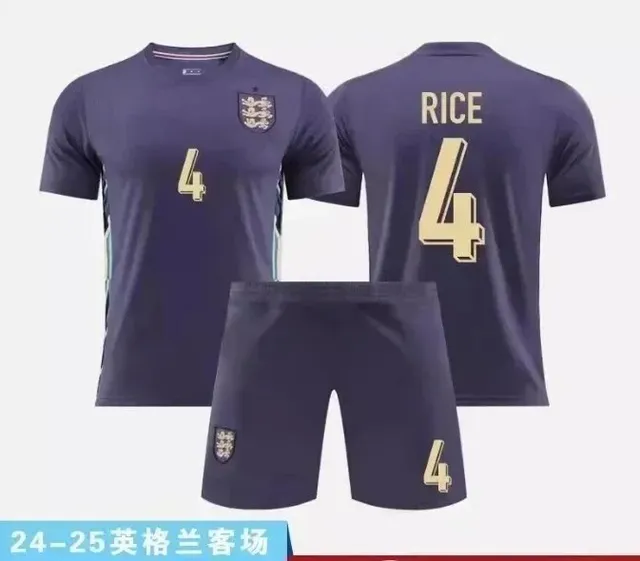 England National Team × Nike 24-25 England Away Kit Rice #4