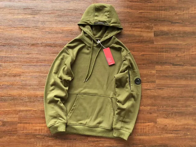 C.P. Company Goggle Hoodie Olive