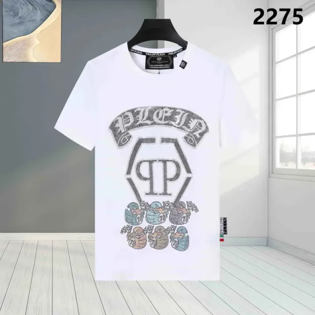 Philipp Plein Graphic T-Shirt Crystal-Embellished Logo