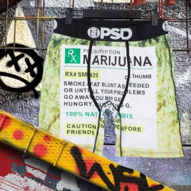 PSD Prescription Marijuana Boxer Briefs RX Print