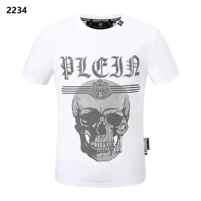 Philipp Plein Skull Graphic Tee Crystal Skull