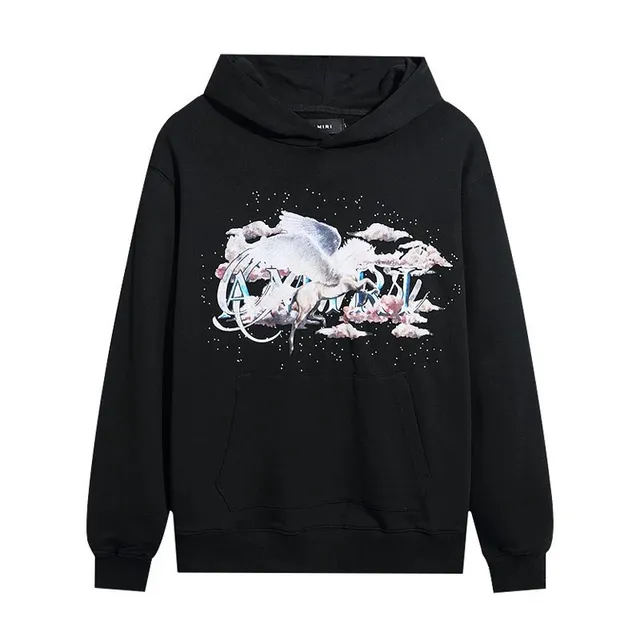 Amiri Hooded Sweatshirt Cloud Crane Graphic