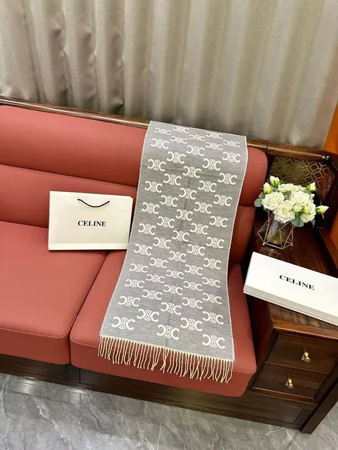 Celine Logo Scarf CC Monogram