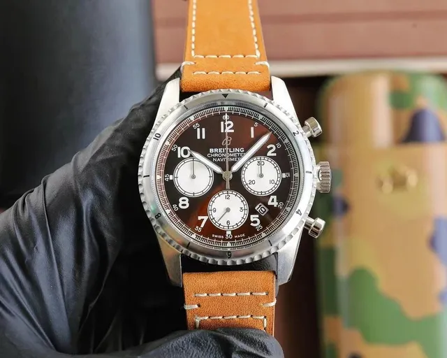 Breitling Navitimer Chronometer Brown Dial with White Subdials