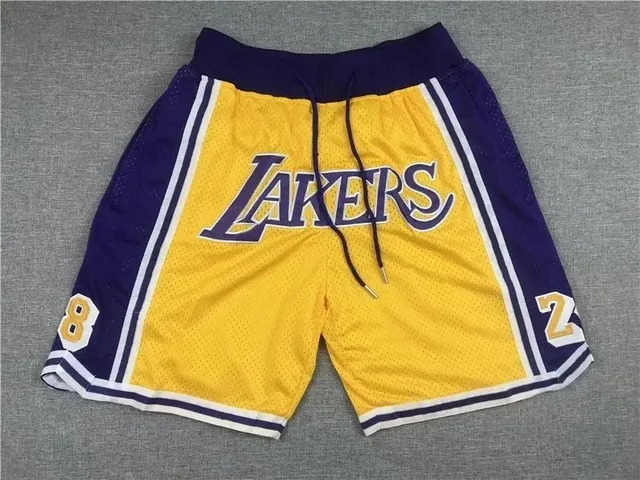 Nike × NBA Lakers Mesh Shorts Home Colorway