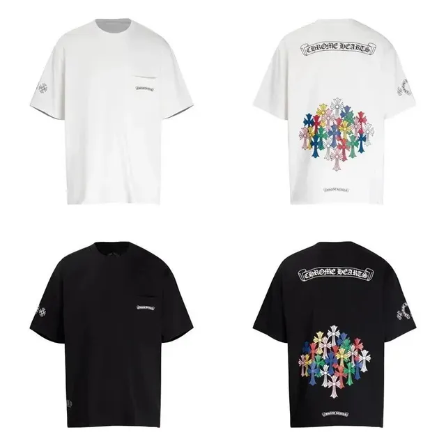Chrome Hearts Cross Pocket Tee Multi-Cross Print