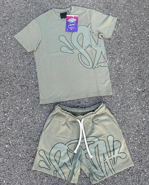 Broken Planet Graffiti Outline Set Olive Green
