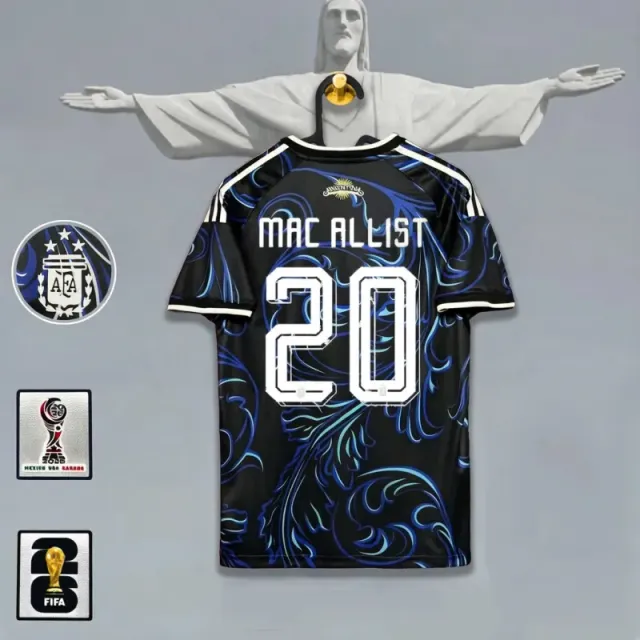 Argentina away jersey, number 20 with captain's armband